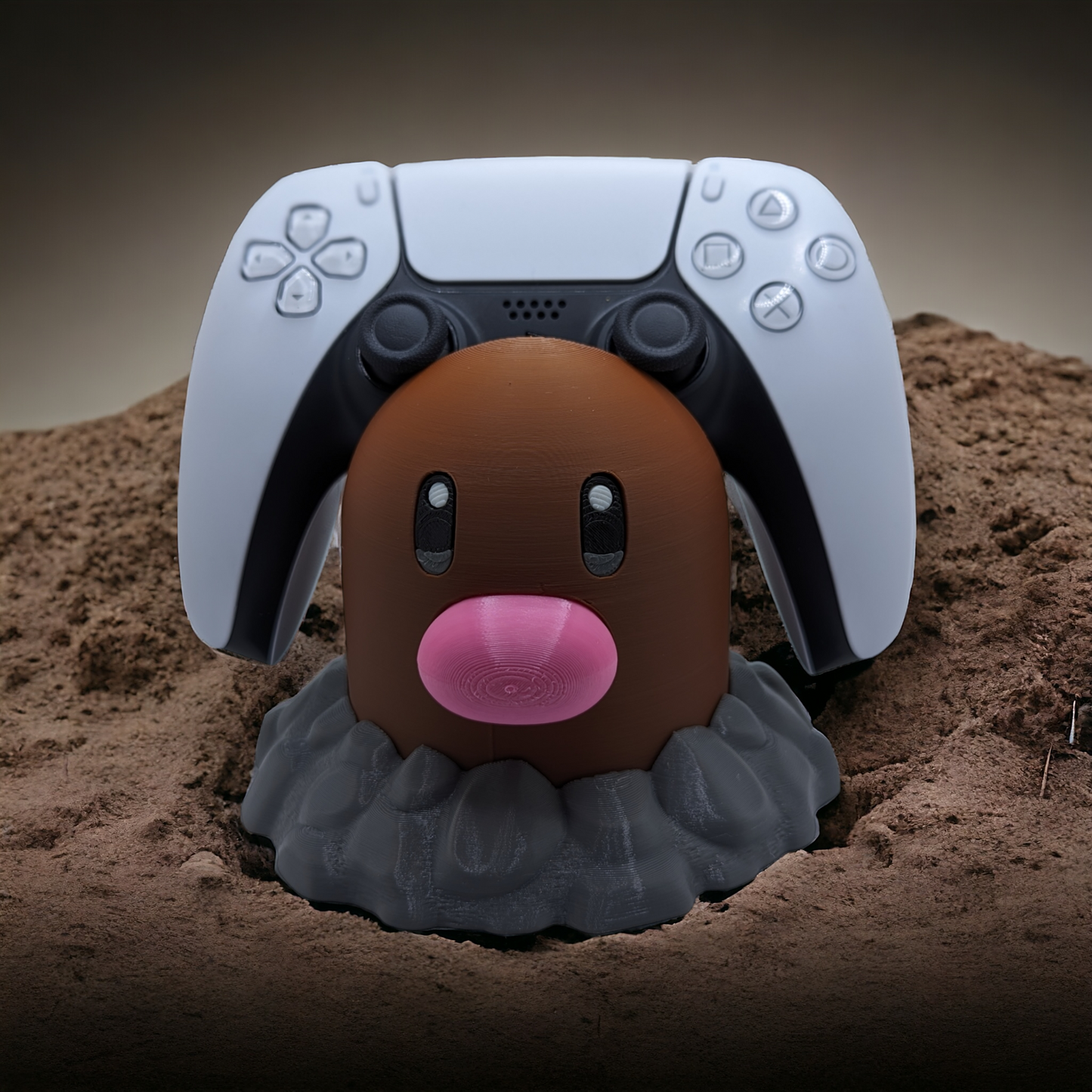 Diglett Bust Game Controller Stand