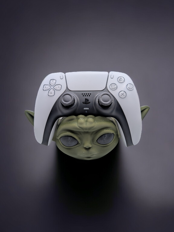 Grogu Bust Game Controller Stand